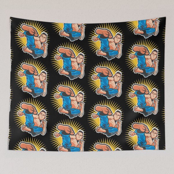 Item preview, Flying Kick Martial Arts Cartoon designed and sold by Vector-Artist.
