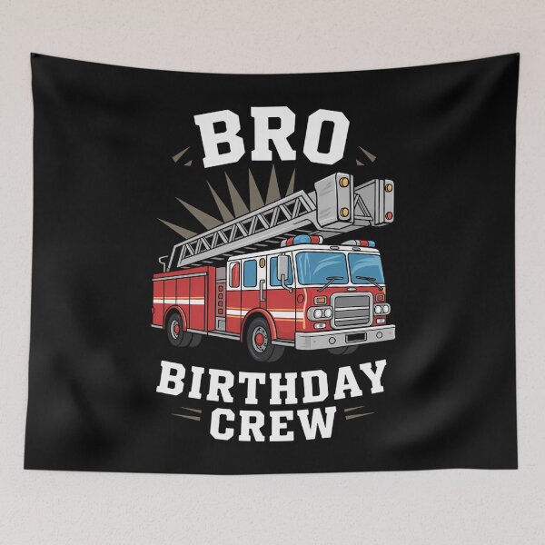 Item preview, Birthday Crew Fire Truck Firefighter designed and sold by cosmicncozyS.