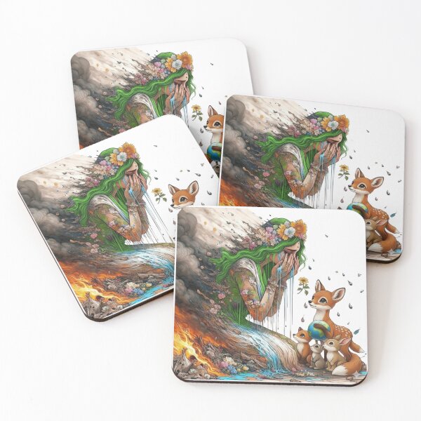 Item preview, Mother Earth Cries as Animals Offer Hope designed and sold by WildLeafDigital.
