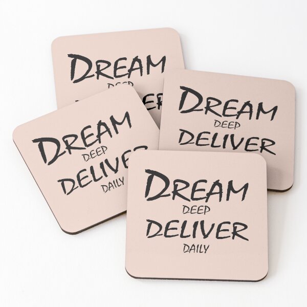 Item preview, Dream Deep, Deliver Daily – Motivational Discipline Quote Design designed and sold by ArtNestVerse.