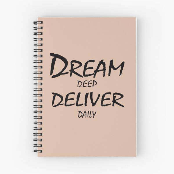 Item preview, Dream Deep, Deliver Daily – Motivational Discipline Quote Design designed and sold by ArtNestVerse.