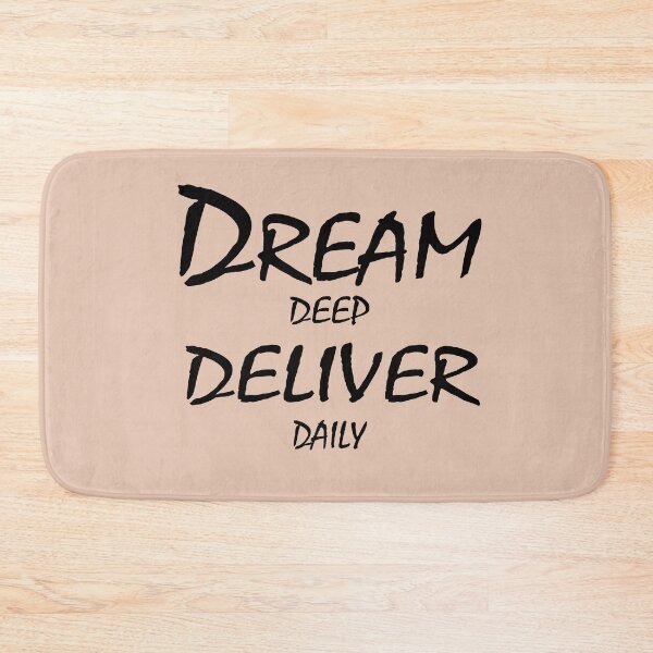 Item preview, Dream Deep, Deliver Daily – Motivational Discipline Quote Design designed and sold by ArtNestVerse.