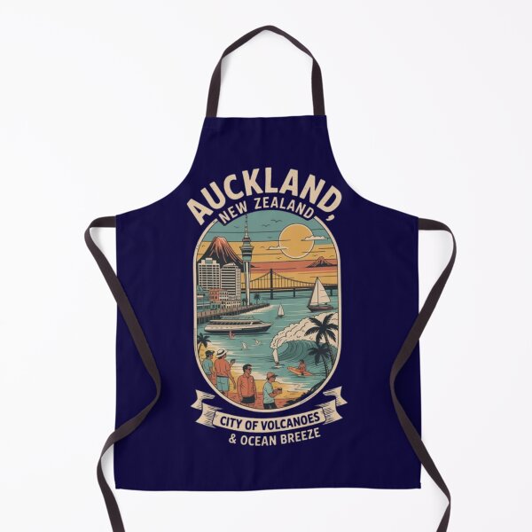 Item preview, Auckland, New Zaland, Vintage View, City of Volcanoes and Ocean Breeze designed and sold by UrbanGraphixs.
