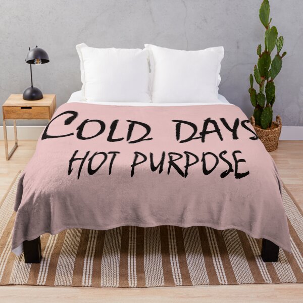 Item preview, Cold Days, Hot Purpose – Winter Motivation Minimal Quote Design designed and sold by ArtNestVerse.