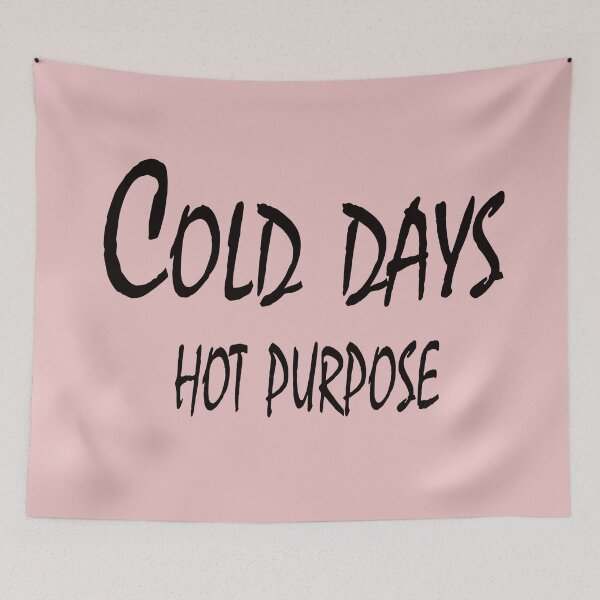 Item preview, Cold Days, Hot Purpose – Winter Motivation Minimal Quote Design designed and sold by ArtNestVerse.