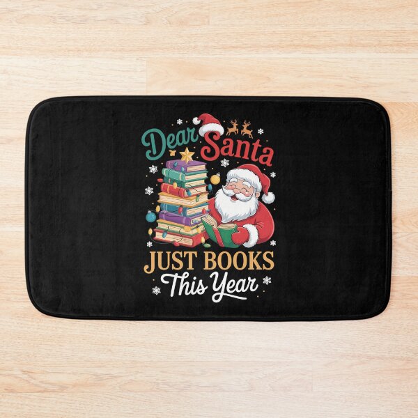 Item preview, Bookish Christmas Holiday Book Lovers Santa Reader Holiday Xmas designed and sold by cosmicncozyS.