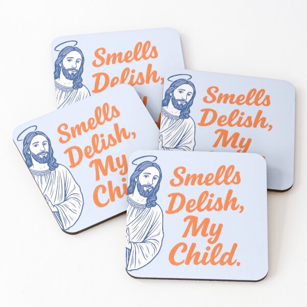 Item preview, Peeking Jesus In Kitchen Smells Delish My Child  designed and sold by HowToCanadian.