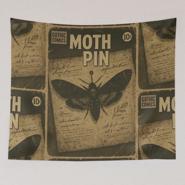 Item preview, Gothic Ephemera: Moth Pin designed and sold by bapupa.