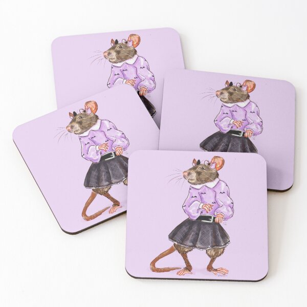 Item preview, Brown Rat Pastel Goth Witch Costume Illustration designed and sold by pixiegutsGB.