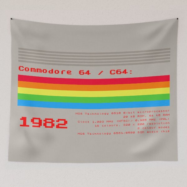 Item preview, Commodore 64 Spec Retro Gaming Home Computer designed and sold by KindOfABigDealTees.
