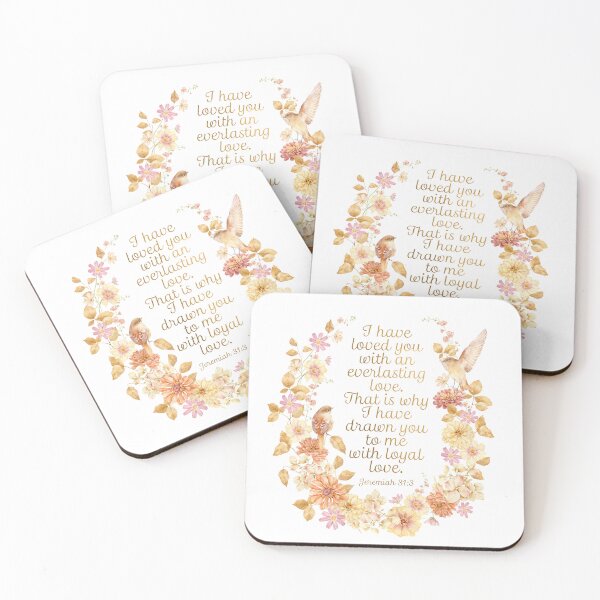Item preview, Jeremiah 31:3 (Flowers and Birds) designed and sold by Paper Bee Gift Shop.