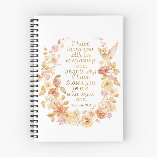 Item preview, Jeremiah 31:3 (Flowers and Birds) designed and sold by Paper Bee Gift Shop.