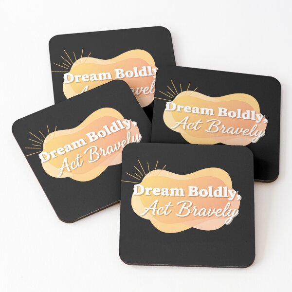 Item preview, Dream Boldly, Act Bravely t-shirt design designed and sold by MofazStyle.