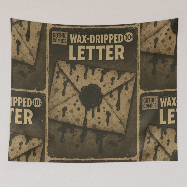 Item preview, Gothic Ephemera: Wax-Dripped Letter designed and sold by bapupa.