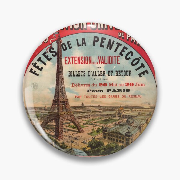 Artikelvorschau, Vintage-Plakat der Weltausstellung Paris 1889 | Eiffelturm, Jugendstil | Kunstdruck zum 100. Jahrestag der Französischen Revolution | Weltausstellung entworfen und verkauft von artofuniverse.