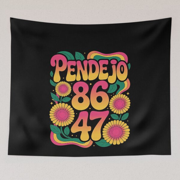 Item preview, Subtle groovy Pendejo Floral anti-Trump 8647 5  designed and sold by MonsterBuddiess.