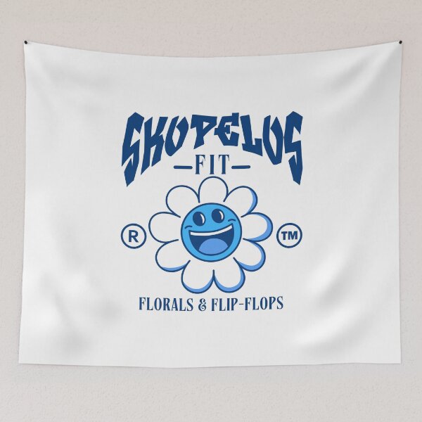 Item preview, Skopelos Fit: Florals and flip-flops  (Skopelos Greece) designed and sold by Peerless-Prime.