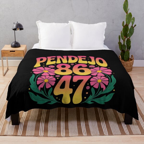 Item preview, Subtle groovy Pendejo Floral anti-Trump 8647 Protest designed and sold by MonsterBuddiess.