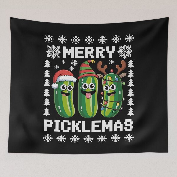 Item preview, Merry Picklemas Pickle Ugly Christmas Sweater Men Women designed and sold by clothesy7.