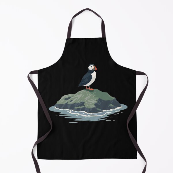 Item preview, Puffin Standing on Coastal Rock Scotland - Scottish Seabird Ocean Wildlife Art - Atlantic Bird Nature Design Gift designed and sold by Loom on the Loch.