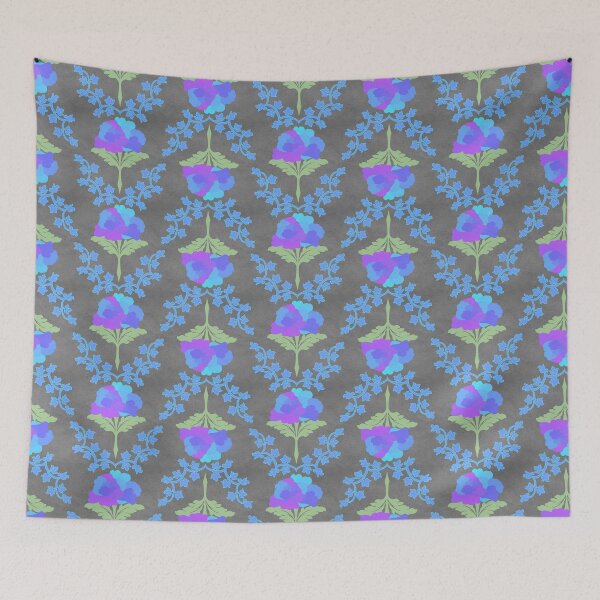 Item preview, Flowers In Blue designed and sold by KimDoesDoodles.