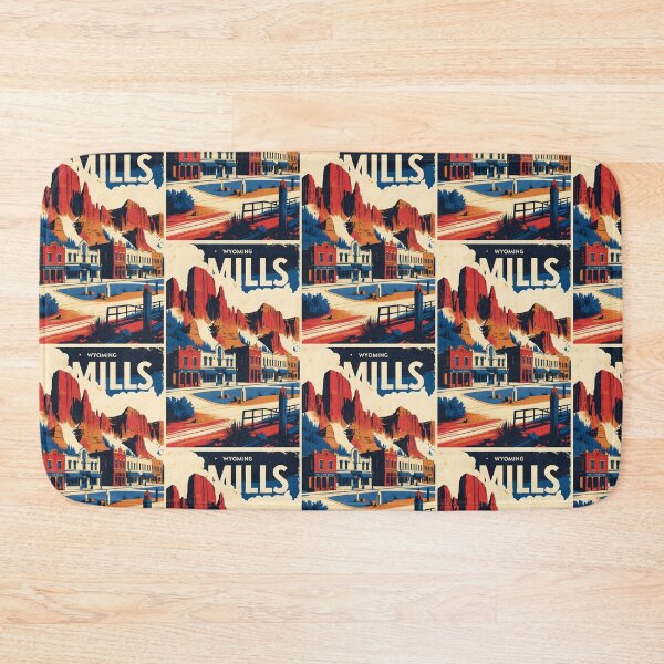 Item preview, Mills Wyoming 1950s USA Vintage Travel Tourism designed and sold by TravelersGems.