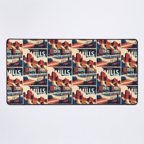 Item preview, Mills Wyoming 1950s USA Vintage Travel Tourism designed and sold by TravelersGems.