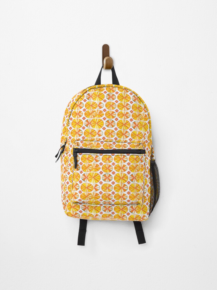 Thumbnail 1 of 3, Backpack, orange slice pattern 1 designed and sold by FlaskLab.