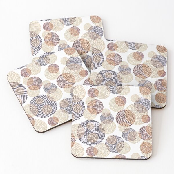 Item preview, Abstract Circle Pattern, Random scribble circle shapes of lines designed and sold by graphic-genie.