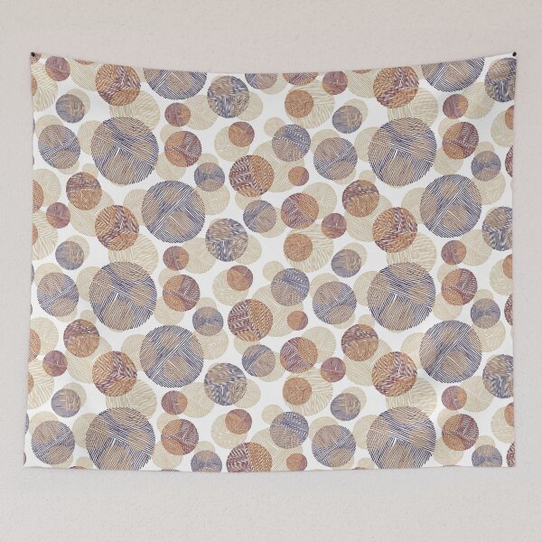 Item preview, Abstract Circle Pattern, Random scribble circle shapes of lines designed and sold by graphic-genie.
