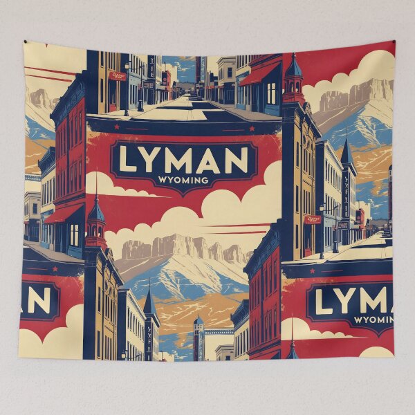 Item preview, Lyman Wyoming 1950s USA Vintage Travel Tourism designed and sold by TravelersGems.