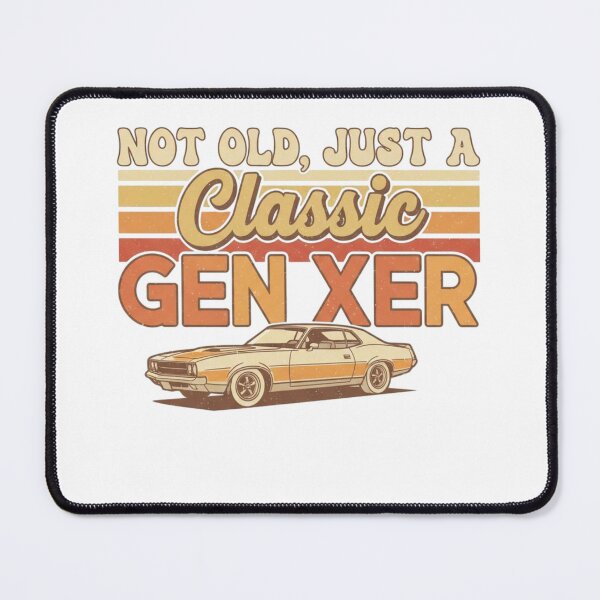 Item preview, Not Old Just a Classic Gen Xer – Retro Vintage 80s design with Classic Car for Xennials designed and sold by LuxeGraphix.