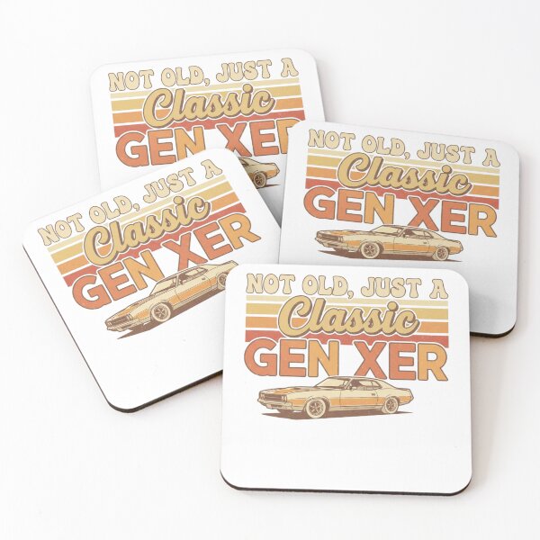 Item preview, Not Old Just a Classic Gen Xer – Retro Vintage 80s design with Classic Car for Xennials designed and sold by LuxeGraphix.