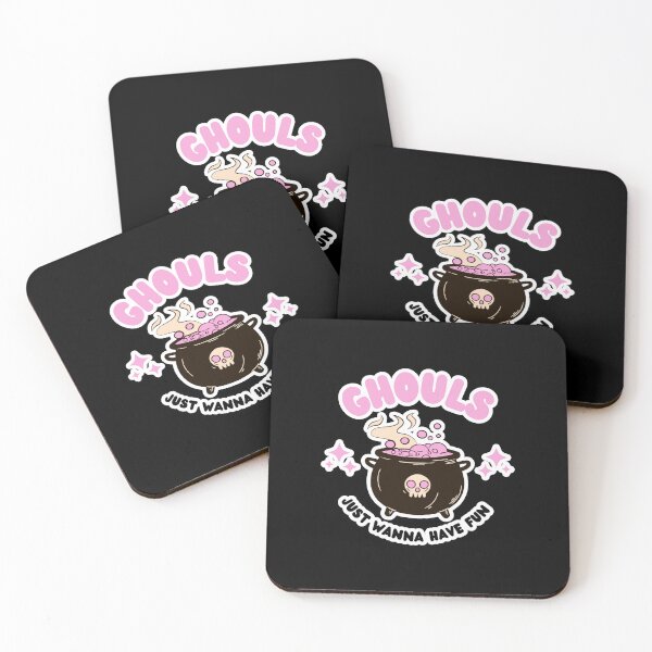 Item preview, Ghouls Just Wanna Have Fun — Pink Potion on Black designed and sold by AlmostSilent.