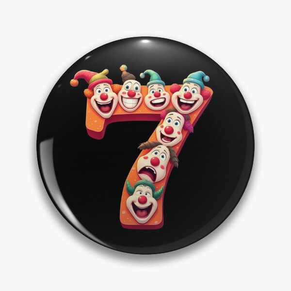 Item preview, Number 7 Shirt with 7 Clowns Meme 67 designed and sold by 1FunLife.