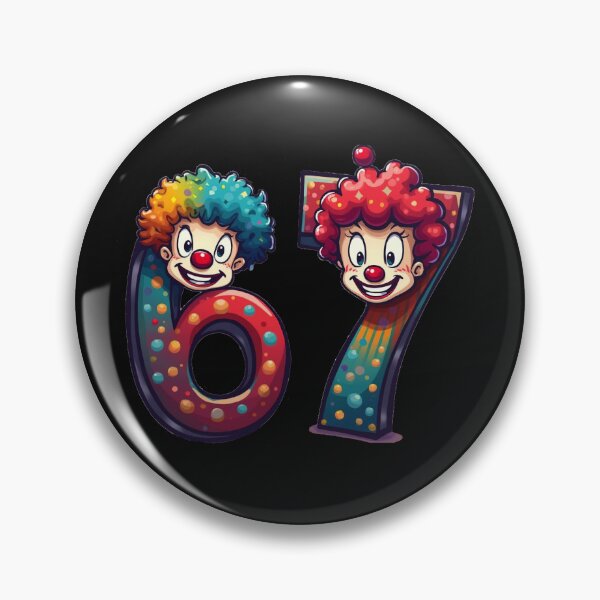 Item preview, Number 6 and Number 7 Meme with Clowns designed and sold by 1FunLife.
