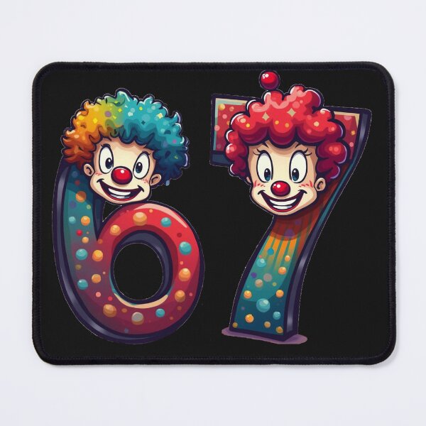 Item preview, Number 6 and Number 7 Meme with Clowns designed and sold by 1FunLife.