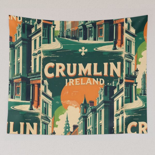 Item preview, Crumlin Ireland 1950s Vintage Travel Tourism designed and sold by TravelersGems.