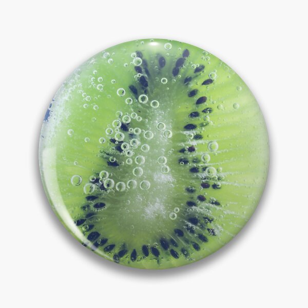 Item preview, Vibrant Kiwi Slice in Sparkling Water - Macro Fruit with Bubbles designed and sold by MDB_Shop.