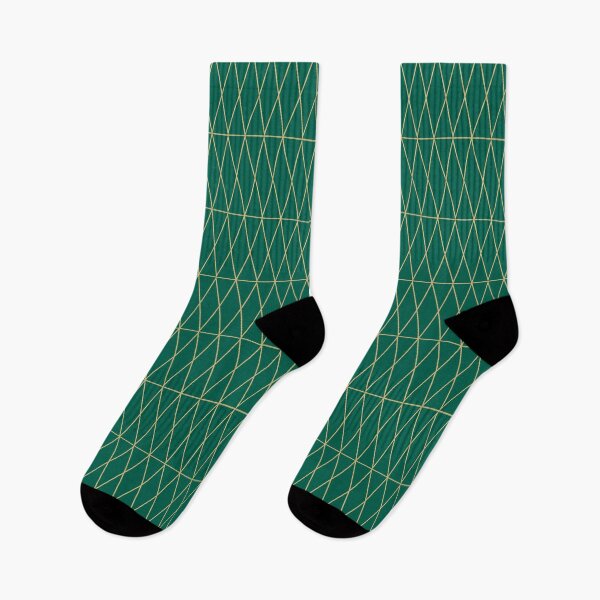 Item preview, Green & Gold Geometric Pattern – Festive Decorative Design designed and sold by NicolaZhukov.