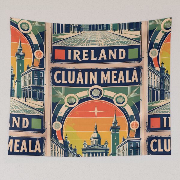 Item preview, Cluain Meala Ireland 1950s Vintage Travel Tourism designed and sold by TravelersGems.