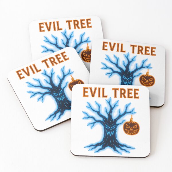 Item preview, Evil Tree – Neon Horror Halloween Art designed and sold by GlowAIDesigns.