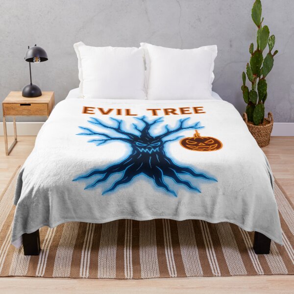 Item preview, Evil Tree – Neon Horror Halloween Art designed and sold by GlowAIDesigns.