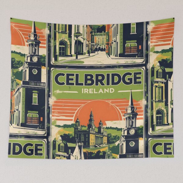 Item preview, Celbridge Ireland 1950s Vintage Travel Tourism designed and sold by TravelersGems.