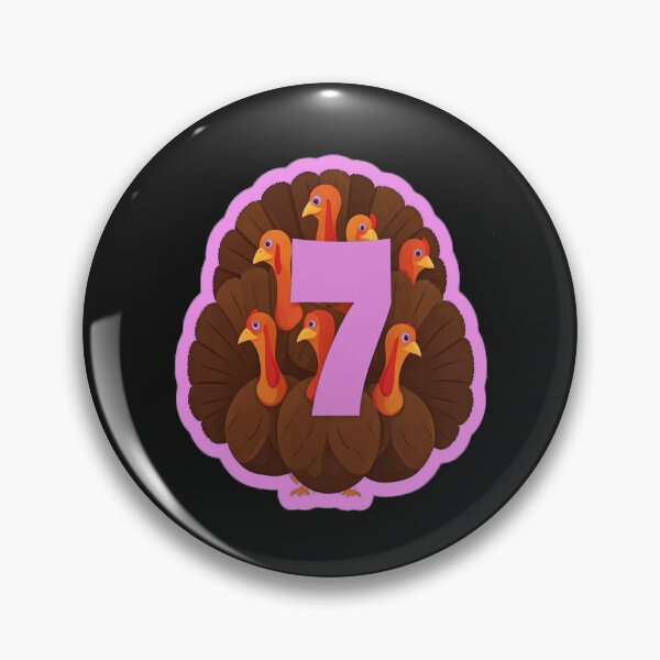 Item preview, 67 Shirt Meme with 7 Turkeys with Number 7 Pink designed and sold by 1FunLife.