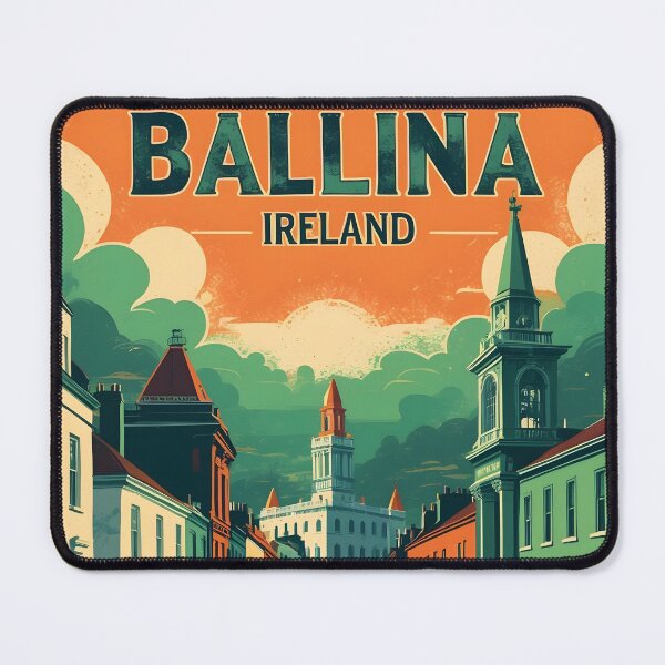Item preview, Ballina Meala, Irlanda, años 50, viajes y turismo vintage designed and sold by TravelersGems.