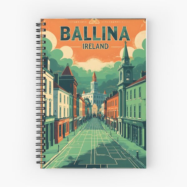 Item preview, Ballina Meala, Irlanda, años 50, viajes y turismo vintage designed and sold by TravelersGems.