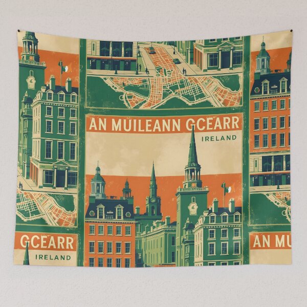 Item preview, An Muileann Gcearr Ireland 1950s Vintage Travel Tourism designed and sold by TravelersGems.