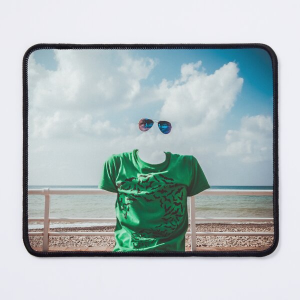 Item preview, Invisible Person Wearing Green T-Shirt and Sunglasses - Summer Beach Concept designed and sold by MDB_Shop.