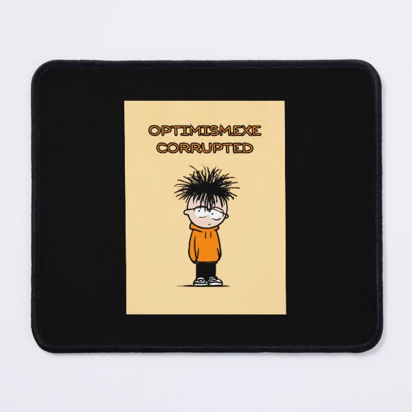 Item preview, Optimism.exe corrupted, simple cartoon artwork designed and sold by silent-violin.